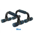 thumbnail image 1 of 1pair U-shaped Push-up Rack Fitness Equipment Hand Sponge Grip Muscle Training Push Up Bar Chest Home Gym Body Building (blue), 1 of 7