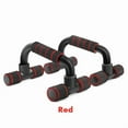 thumbnail image 1 of 1pair U-shaped Push-up Rack Fitness Equipment Hand Sponge Grip Muscle Training Push Up Bar Chest Home Gym Body Building (red), 1 of 7