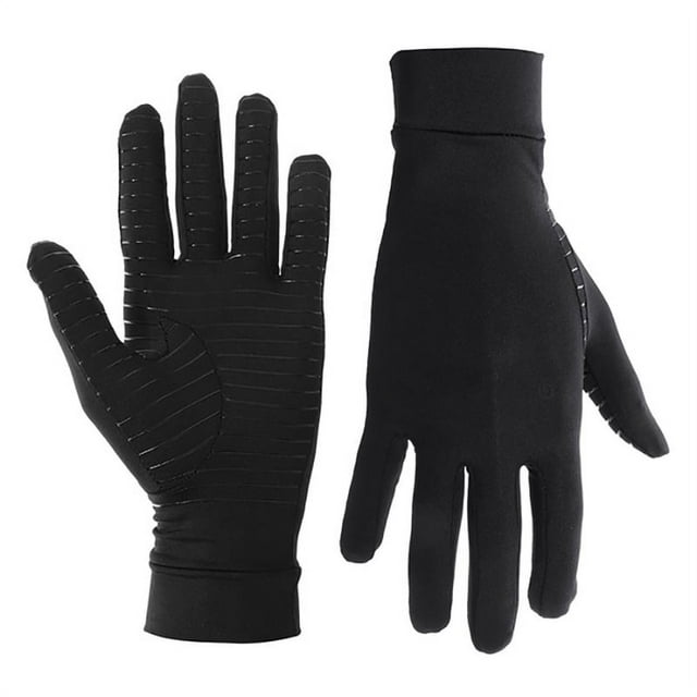 1pair Women Men Pain Relief Compression Gloves Computer Typing Copper Fiber