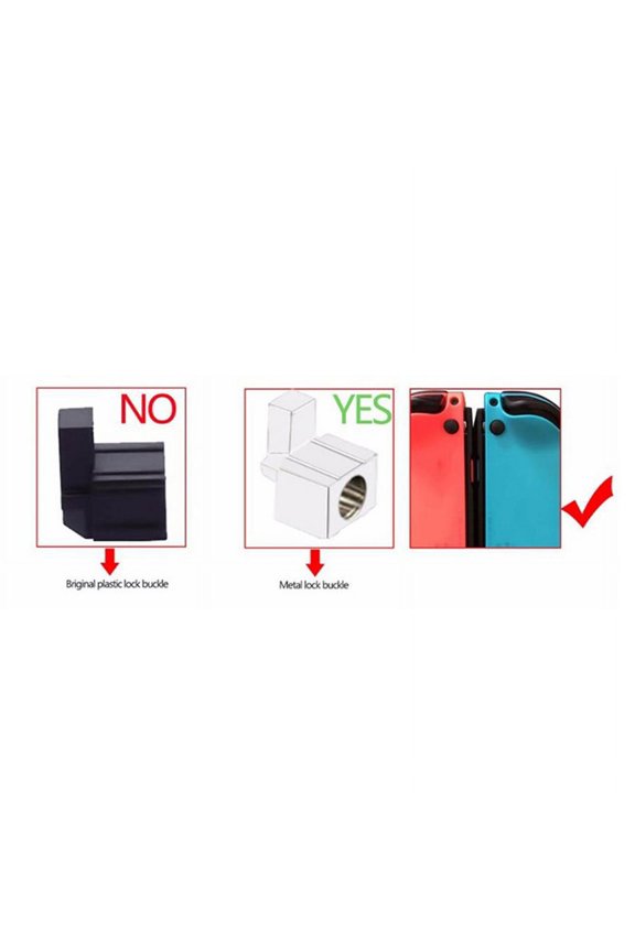 1pairMetal Lock Buckle for Nintend Switch NS NX Joy-Con Replacement Repair Parts