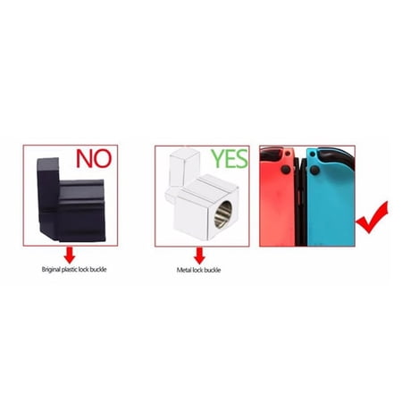 1pairMetal Lock Buckle for Nintend Switch NS NX Joy-Con Replacement Repair Parts