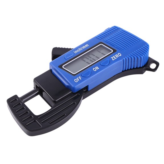 1pc 0-12.7mm Digital Display Thickness Gauge Caliper Meter 0.5 Inch Portable Micrometer Width Measuring Tools for Tube Rod Paper PU Leather Metal Sheet