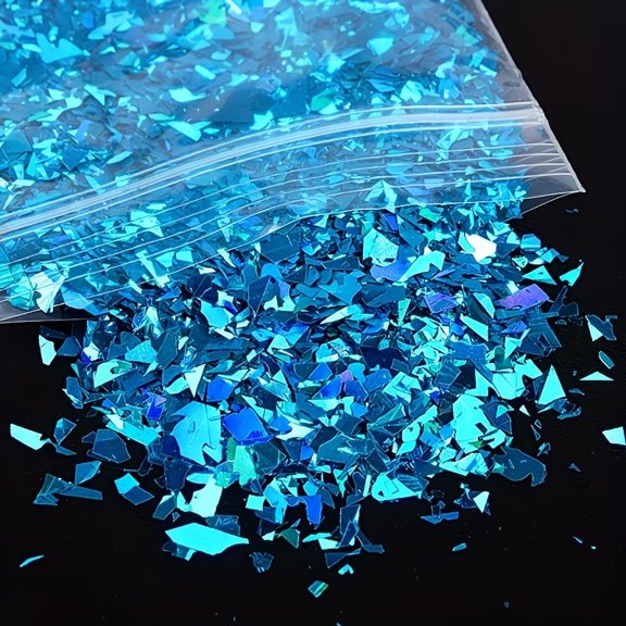 1pc 0.35oz/bag Candy Paper Nail Art Sequins Mermaid Translucent Color Irregular Chunky Broken Symphony Glitter Nail Art Accessories