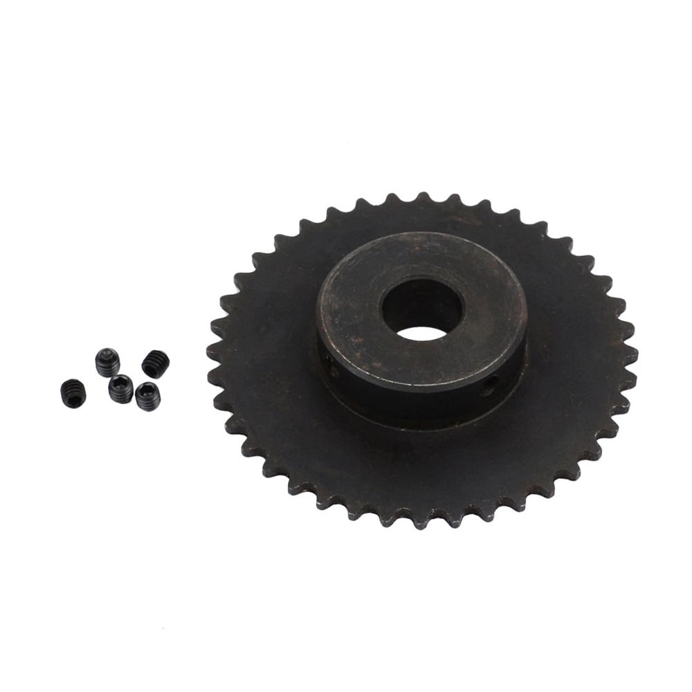 Pignon à Chaîne 04C 12 Dents - Alésage 12mm, Acier 45# - Pour Transmission Industrielle, Machines-Outils