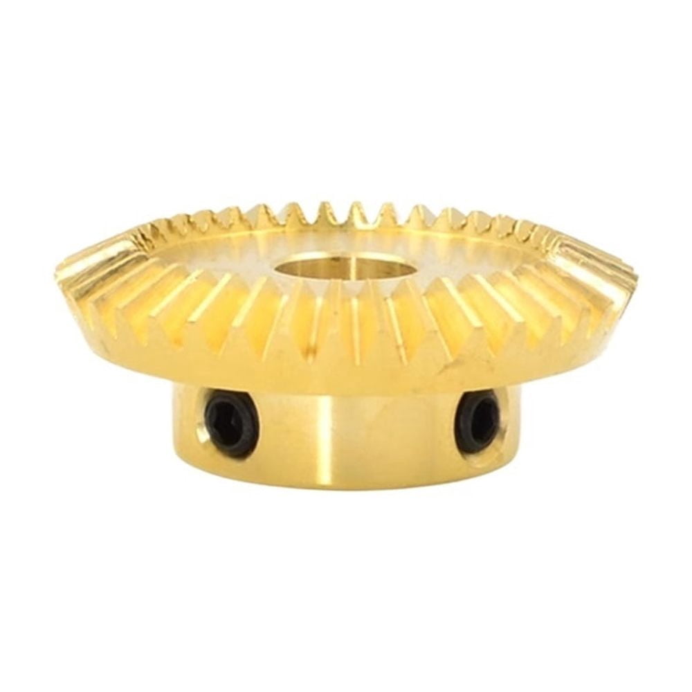 1 Module Brass Bevel Gear - 30 Teeth With 10mm Bore For Smooth 90 Degree Power Transmission