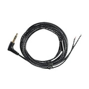 1pc 1.2M DIY Earphone Repair Wire LC-OFC Anoxic Copper Wire Bend Head for Earphone Use (Black)