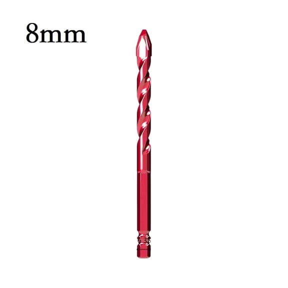 1pc 1/4\\\" Hex Shank 6.35 mm Tungsten Carbide Drill Bit 6/8/10/12mm for Concrete Wall Ceramic Granite Tiles Stone Wood Plastic 8mm