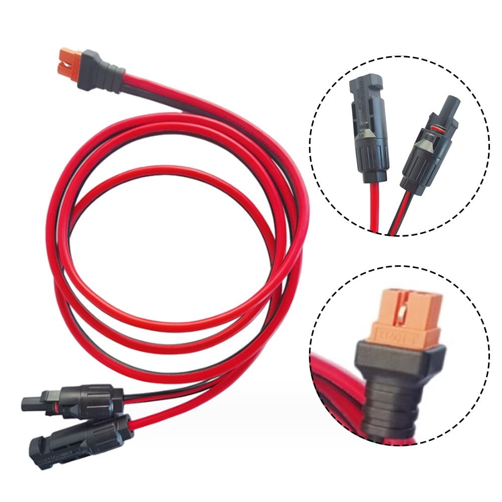 1pc 1.5m 10AWG XT60I 2+1 Solar Panels Extension Cable for Portable Power Station