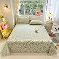 1pc 100 Cotton Flat Sheet Floral Style Bedsheet Skinfriendly Home Bed