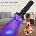 thumbnail image 1 of 1pc 100 LED UV Flashlight - 395 UV Light, Black Light Flashlight, Ultraviolet Light Detector - For Invisible Ink, Pet Stains, & More - For Detectives, Parents, & Pet Owners - Great Gift for Halloween, 1 of 10