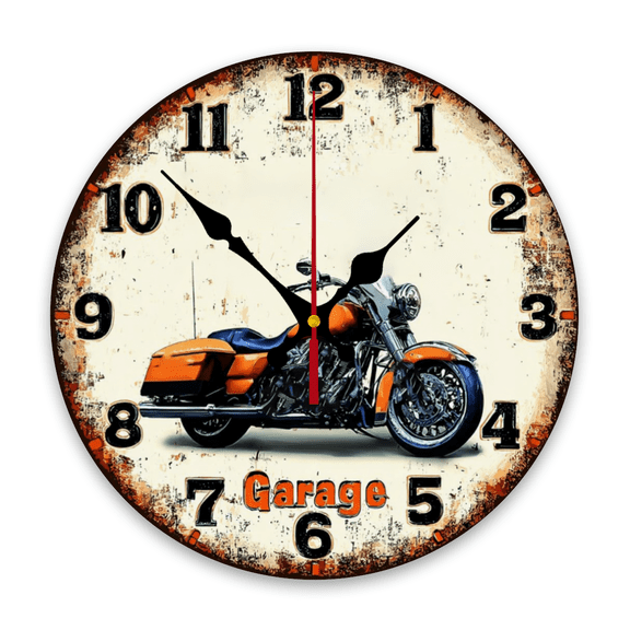 1pc 10Inch 12Inch Baking-Themed Wall Clock with Rolling Pin and Dough Pattern - Silent Quartz Movement, Wood Material, Battery Powered (AA Not Included) - Suitable for Kitchen, Coffee Shop, Ho