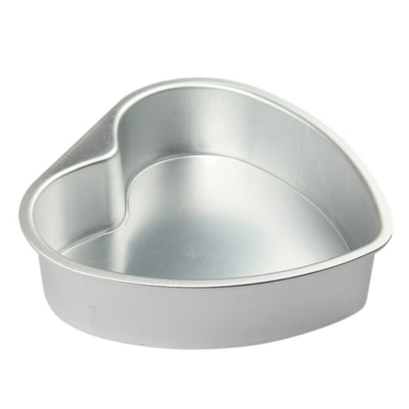 Heart-Shaped Aluminum Cake Pan Mold for Baking Weddings, Birthdays & Anniversaries - 9.64x9.64x2.55 in, Perfect for Chocolate, Vanilla & Cheesecakes