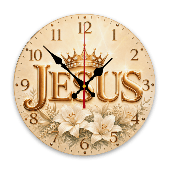 1pc 10Inch Silent Wall Clock Non-Ticking Wooden, Decorative Circular Clock African Savanna Sunset with Zebra Design for Foyer, Kitchen, Home Office, Studio, Guest Room 25cm(No Battery)