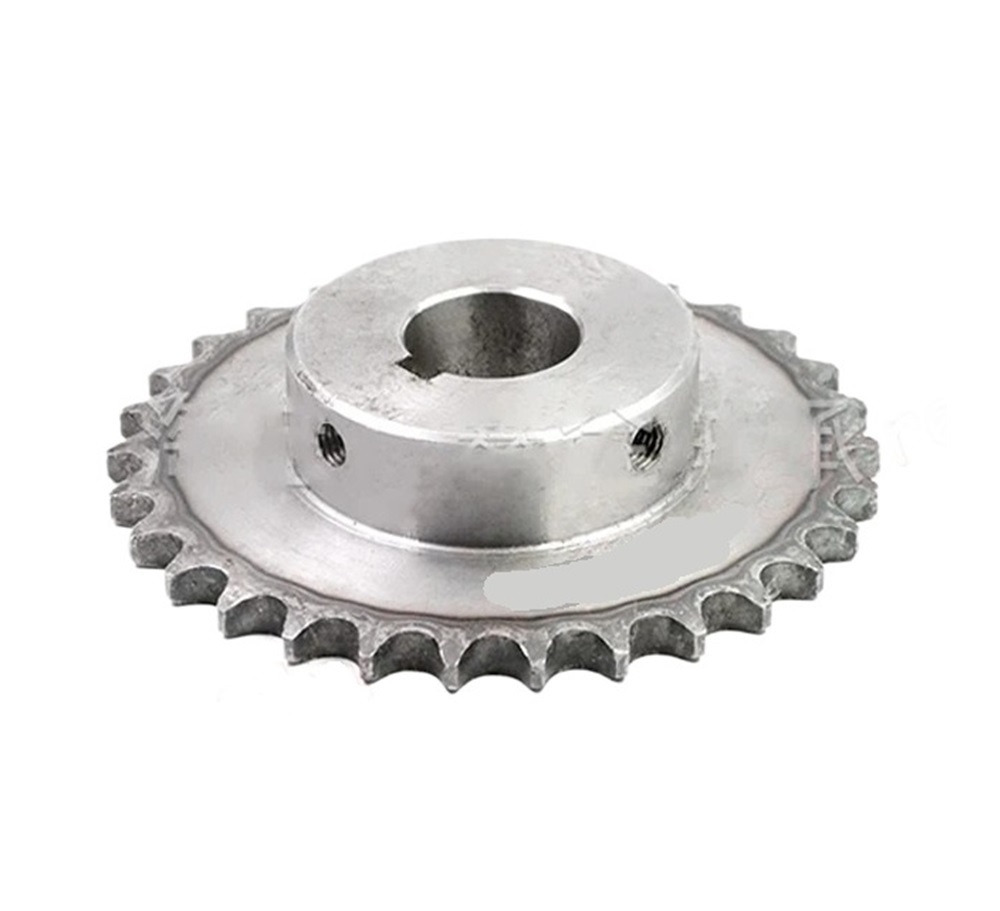 Pignon 08B Acier 45# - 10 à 20 Dents, Pas 12,7 Mm - Alésage Clavette 10-35 Mm - Pour Transmission Industrielle, Chaîne