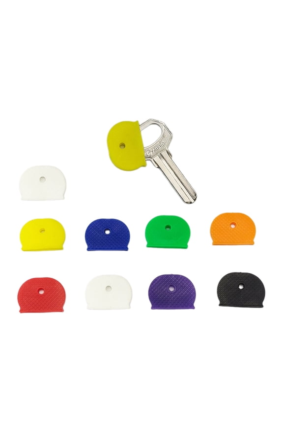 1pc/10pcs Randomly Colored Key Accessories Easily Identify Your Keys with Elastic Covers