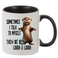 thumbnail image 1 of 1pc 11.1oz/330ml Creative Cute Otter Pattern Ceramic Mug, Portable Coffee Cup With Gift Box, Suitable For Outdoor Camping, Picnic, Travel, 1 of 3