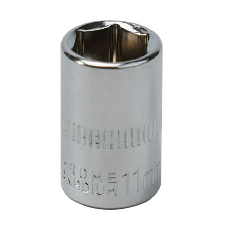 1pc 11mm 1/4in Head Hex Keys Socket Wrench Metric Double End Hexagons Sleeve