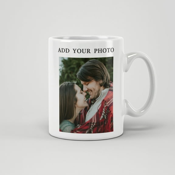 1pc 11oz/330ml Personalized Customized Pictures Photo Logo Ceramic Mug, Upload Your Images, Coffee Mug For Office/Festival/Party/Wedding, Perfect Birthday Gift, Hand Wash Only, Ceramic Coffee Mugs