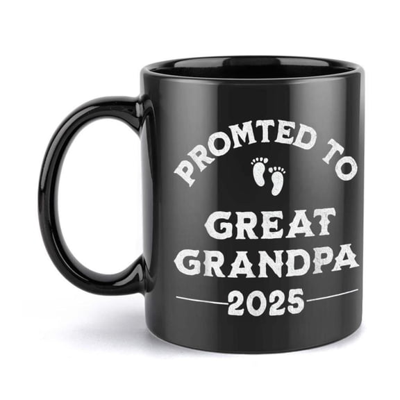 1pc 11oz Footprints Text Coffee Mug 11oz Ceramic Coffee Cups Cups Summer Winter Drinkware Birthday Gifts Holiday Gifts