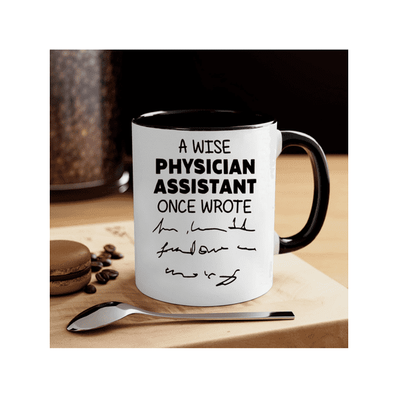 1pc 11oz Interesting 'doctor Write' Pattern Coffee Mugs,Funny Physician Assistant Gifts - Coffee Mugs Ceramic, Physician Assistant Week Appreciation Gifts Bulk For Women Men,Mugs For Christmas