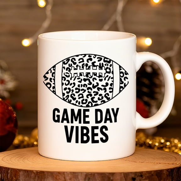 1pc 11oz Minimalist Black Cat Ceramic Coffee Mug with White Rim & -Shaped Line Art - Game Day Vibes Text-Free Leopard Spot Design, Dishwasher Cup for Tea/Coffee, Perfect Gift for Fans & Cat Lovers
