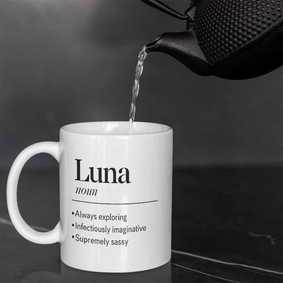 1pc 11oz Mug coffee cup Luna Personality Traits Description Mug Suitable Hot and Cold Beverages A Great Choice Office Home and Party Gifts