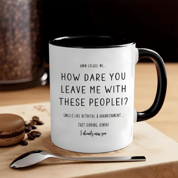 1pc 11oz Sarcastic Humorous Coffee Mug Sassy Quote Coffee Cup Bold Text with Attitude Design Ideal Sarcasm Lovers Office Coworkers Friends Birthday Ch