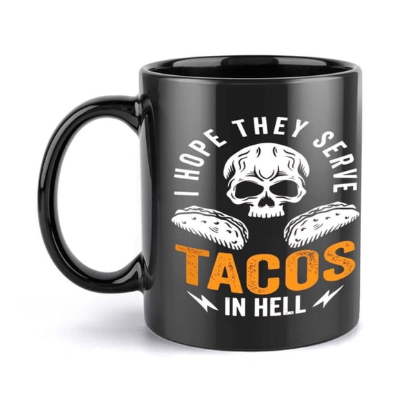 1pc 11oz Skull Tacos Coffee Mug From Mom Ceramic Coffee Cups Cups Summer Winter Drinkware Birthday Gifts Holiday Gifts Christmas Gifts New Year Gifts Valentine s Day Gifts
