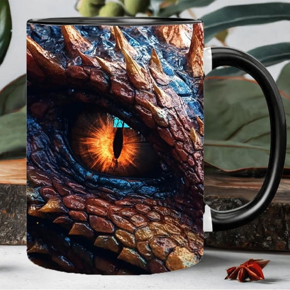 1pc 11oz Surreal and Imposing Dragon themed Ceramic Mug Power and Game Design 11oz Porcelain Cup Coffee Tea Milk Beer Easter Valentine S Day Birthdays