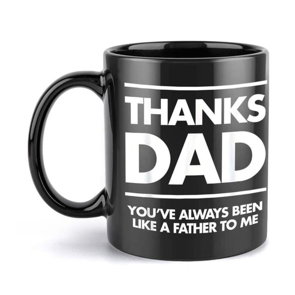 1pc 11oz Thanks Dad Coffee Mug From Mom Ceramic Coffee Cups Cups Summer Winter Drinkware Birthday Gifts Holiday Gifts Christmas Gifts New Year Gifts Valentine s Day Gifts