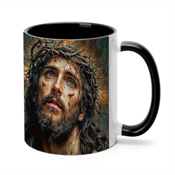 1pc 11oz crown thorns Coffee Mug From Mom Ceramic Coffee Cups Cups Summer Winter Drinkware Birthday Gifts Holiday Gifts Christmas Gifts New Year Gifts Valentine s Day Gifts