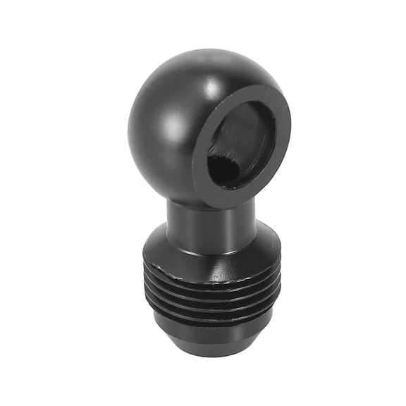 1pc 12mm Fuel Banjo Fitting to 8AN Male Flare Adapter Fuel Line Adapter Connector for Car 3/4-16 Thread Black