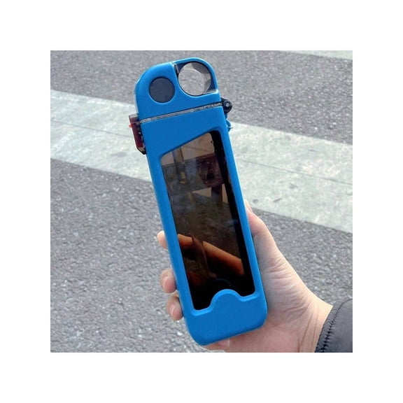 1pc 12oz Square Sports Water Bottle with Straw Plastic Leak Proof Construction, Compact & Sturdy for Summer Outdoor Activities, Travel, & Sports Light Blue