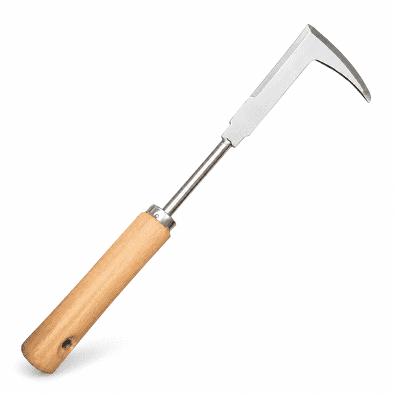 1pc 13.5inch L-shaped Stainless Steel Gap Weeding Tool Garden Hand Tool, For Clearing Weeds On Yard, Patio, Driveway