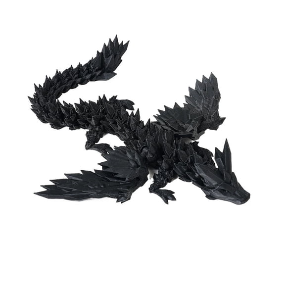 1pc 14CM 3D-printed Dragon Crystal Pterosaur Joint Movable Winged Dragon Figure-piece