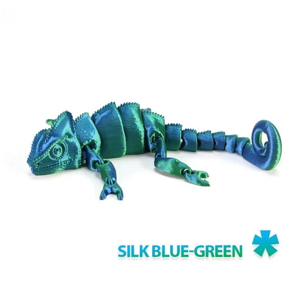 1pc 15cm Fashion 3DPrinted Dragon Chameleon Figures Multi-joint Movable Simulation For Home Accessories Gift Room Decoration