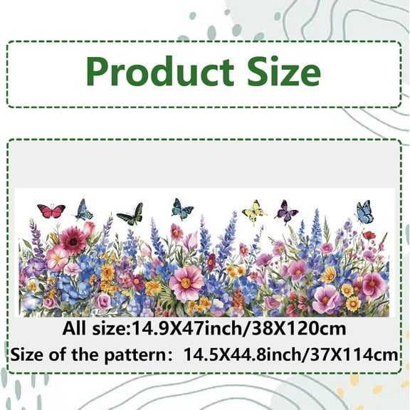 1pc 15x46 Large Flower Butterfly Window Decals Reusable Spring Floral Blossom Sunflower Vine Glass Window Sticker Cling Film to Prevent Birds Pets Strikes from Sliding Door for Home Room Decor
