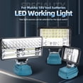 thumbnail image 1 of 1pc 18V Li-ion Battery LED Work Light, 4/6/8inch Flashlight, Portable Emergency Flood Lamp Camping Lamp, 1 of 8