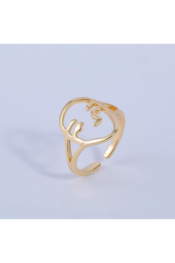 1pc 1Pc Adjustable Knuckle Rings Open Mouth Finger Rings Jewelry Stackable Ring Stainless Steel Vintage Stacking Dainty Trendy Gold DIY