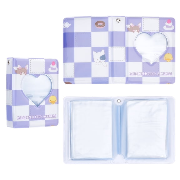 1pc 1Pc PVC Card Storage Albums Photocard Binder DIY Transparent Photo Album Scrapbooking Animal Pattern 11x8.2x2.7cm Inner Diameter: 9.5x7cm
