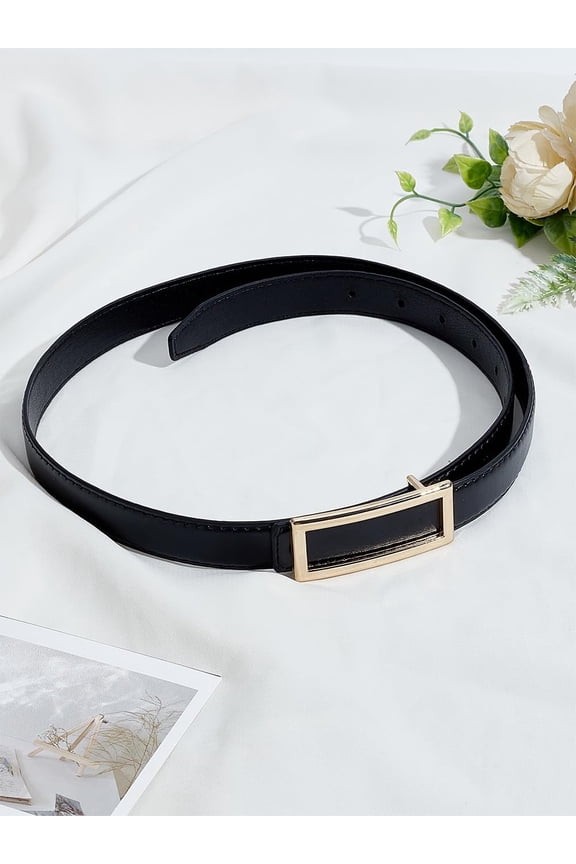 1pc 1Pcs Imitation Leather Chain Belt Reversible Belts Classic WaistBelt Retro Fashion Accessory for Women Colorful DIY