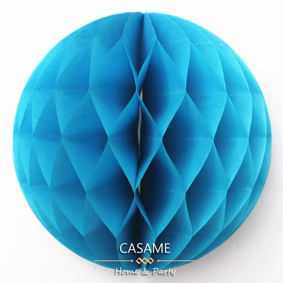 1pc 2'' 4'' 6'' honeycomb ball paper flower lantern ball wedding party kids birthday party xmas decoration baby show supplies blue 4 inch