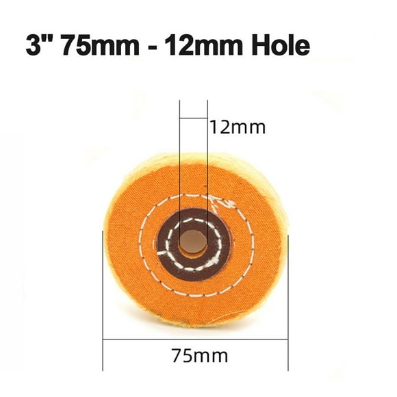 1pc 2-5Inch Cloth Buffing Wheel Angle Grinder Polishing Wheel For Gold Silver Jewelry Mirror Polishing Wheel Abrasive Tools