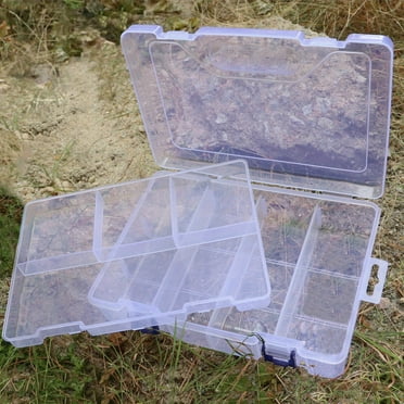 1pc 2 Layer Tackle Box Fishing Tackle Box for Snacks Snackle Box Container Small Tackle Box Organizer Clear Plastic Organizer Box