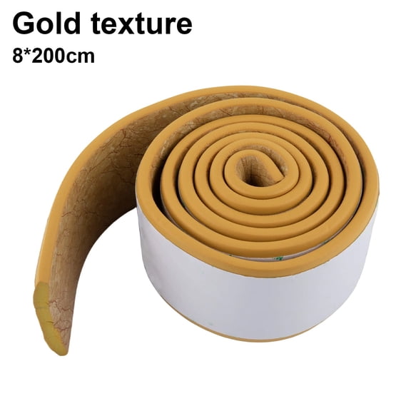 1pc 200cm Wall Sticker Marble-patterned Skirting Board Thickened Anti-collision For Room Home Decoration