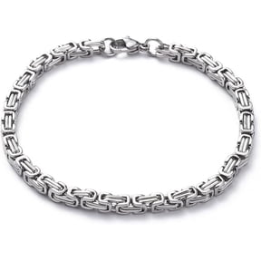 1pc 20Pcs 8.1Inch Link Chain Bracelets for Women Men String Chain Bracelets Jewelry Gifts Adjustable Handmade Dainty Rope Trendy Link Paperclip Stainless Steel Silver Link Infinite DIY