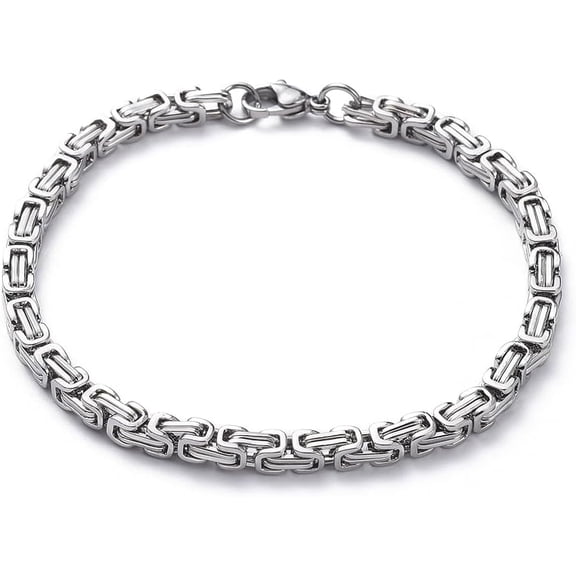 1pc 20Pcs 8.1Inch Link Chain Bracelets for Women Men String Chain Bracelets Jewelry Gifts Adjustable Handmade Dainty Rope Trendy Link Paperclip Stainless Steel Silver Link Infinite DIY