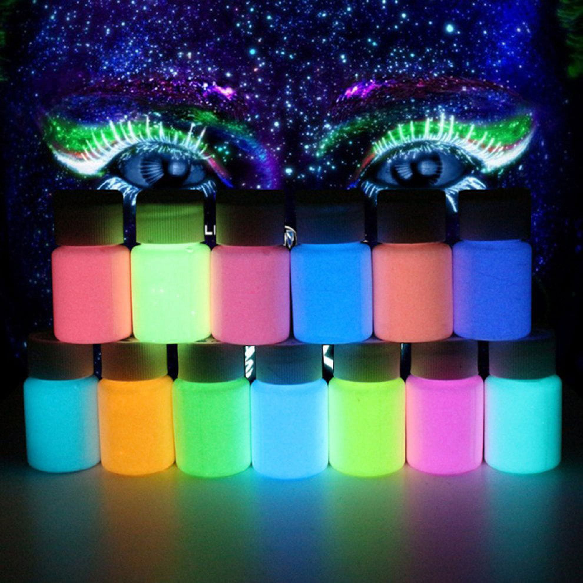 LIWEN Body Makeup Luminous Painting Pigment Stage Party Glow in Dark Paint  Powder 