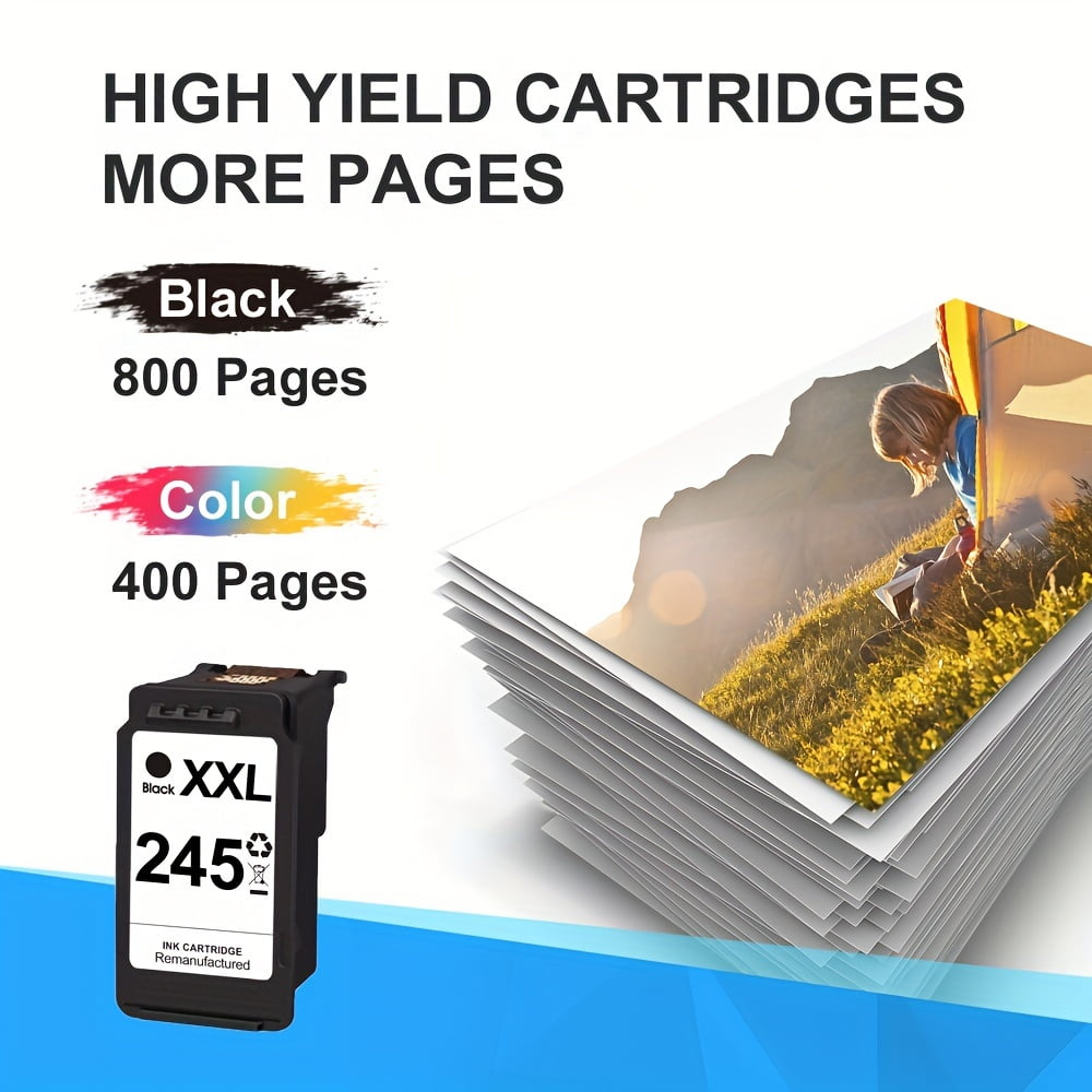 1pc 245XXL Ink Cartridge Black Color Combo Compatible Replacement For