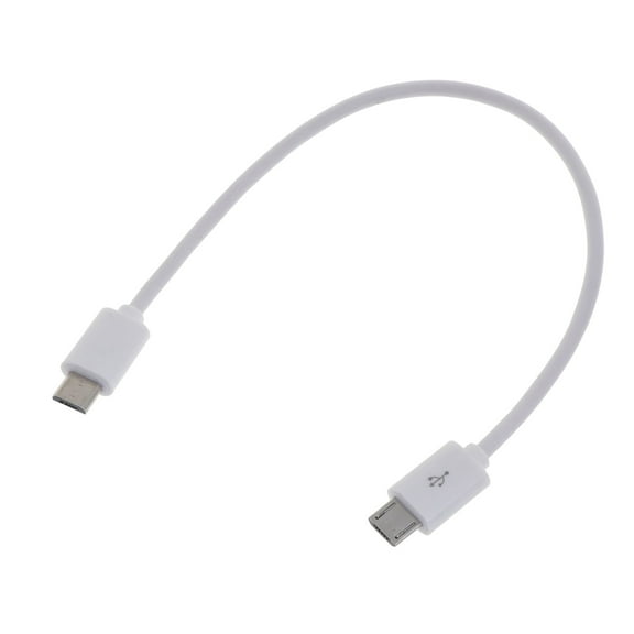 1pc 25cm/100cm USB Male To Male Converter OTG Adapter Data Cable White Color